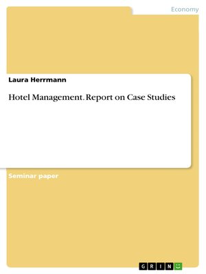 cover image of Hotel Management. Report on Case Studies